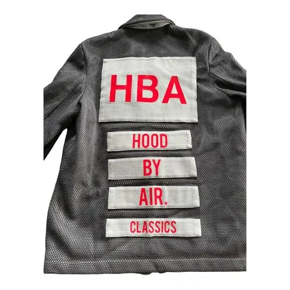 HBA Hood By Air Men's Velcro Logo Blazer Jacket Size Medium